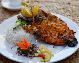 Grilled Seabass fish