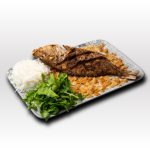 Fried Shaari fish with white rice (fillet)